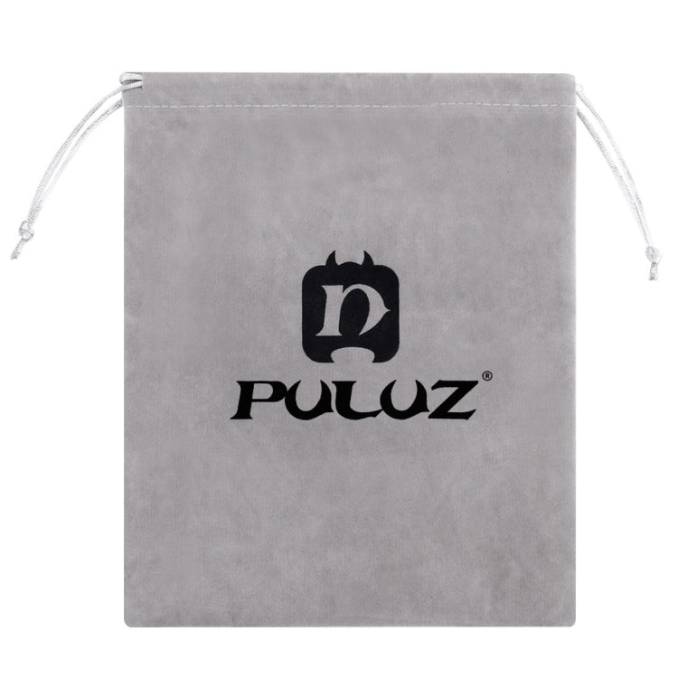 PULUZ Storage Bag with Stay Cord for GoPro, Insta360, DJI and Other Action Cameras Accessories, Flannel Bag, Size: 24.5cm x 20.5cm, Nylon Mesh Bag, Size: 21.5cm x 15.5cm