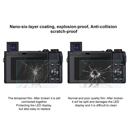 Película de vidro temperado PULUZ 2.5D 9H para Canon PowerShot G5 X Mark II, compatível com Canon G5 X Mark II