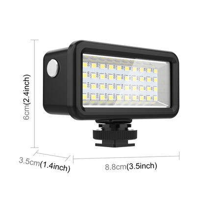 PULUZ 40 LED 40 m Luz de relleno impermeable para buceo Cámara Video Foto Estudio Luz, 40 LED