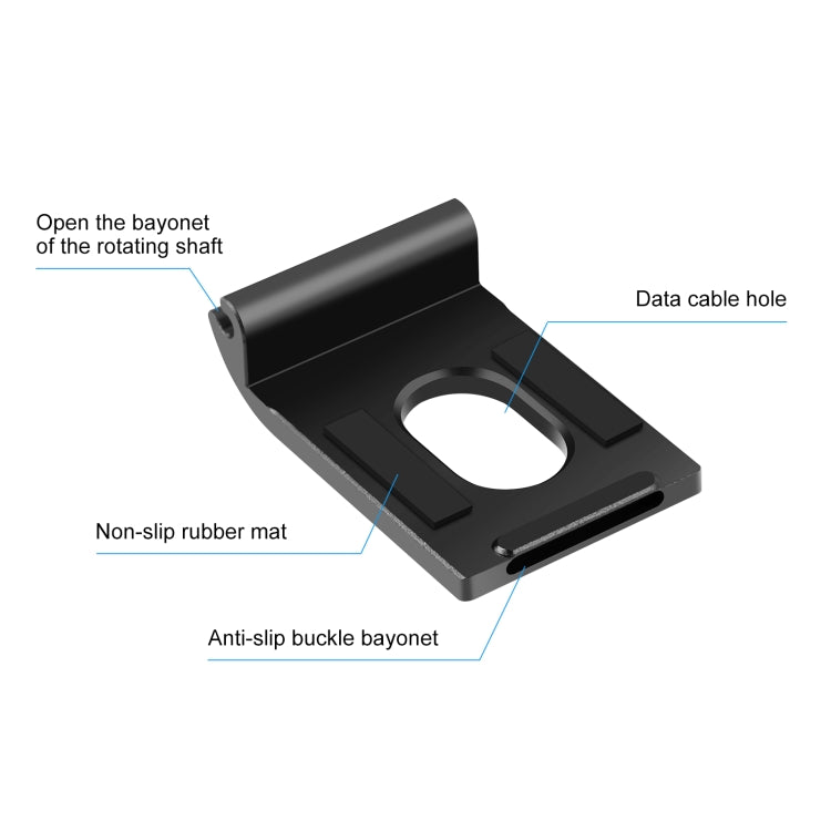 Tampa lateral da interface da bateria PULUZ em metal para GoPro Hero11 Black Mini, tipo B