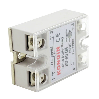 SSR-40DA AC 24-480V Solid State Relay for PID Temperature Controller, Input: DC 3-32V, KG-50DA