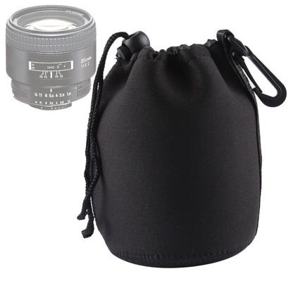 Neoprene SLR Camera Lens Carrying Bag Pouch Bag with Carabiner, Size: 10x14cm, Size: 10x14cm