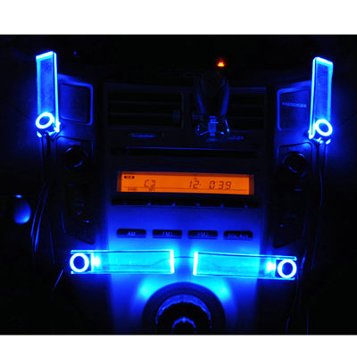 4X Car Illumination Blue Light LED Dash Decoration Lamp, Car LED Dash Decoration Lamp