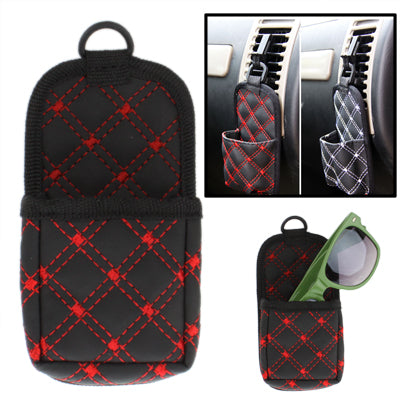 PU Leather Multifunctional Car Storage Pouch / Cell Phone Pocket