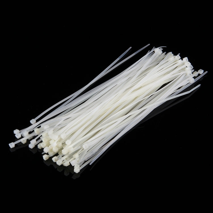 500 PCS 3 x 150mm Self-Locking Nylon Cable Wire Zip Ties, 3mm x 150mm Black, 3mm x 150mm White