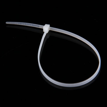 500 PCS 3 x 150mm Self-Locking Nylon Cable Wire Zip Ties, 3mm x 150mm Black, 3mm x 150mm White