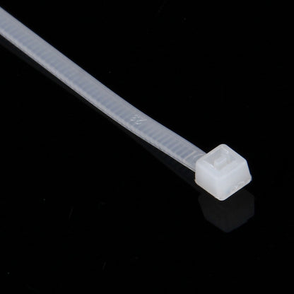 500 PCS 3 x 150mm Self-Locking Nylon Cable Wire Zip Ties, 3mm x 150mm Black, 3mm x 150mm White