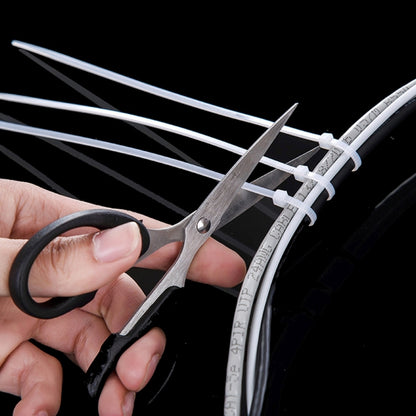 1000pcs Self-Locking Nylon Cable Wire Zip Ties(Size: 3 x 100mm), 1000 PCS 3 x 100mm