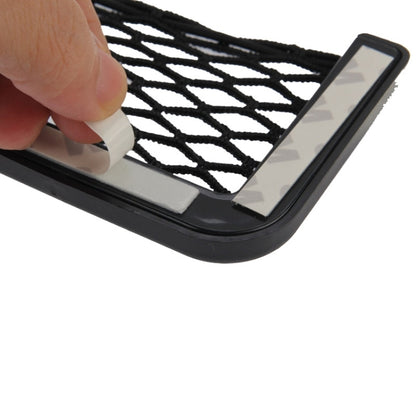 Car Net Pockets 20cm x 8cm Automotive Storage String Bag with Adhesive, 20 x 8cm