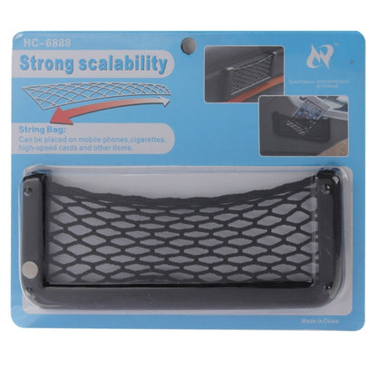 Car Net Pockets 20cm x 8cm Automotive Storage String Bag with Adhesive, 20 x 8cm
