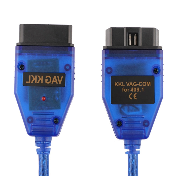 Cabo USB KKL VAG-COM para scanner automóvel, compatível com VW/Audi 409.1, KKL VAG-COM