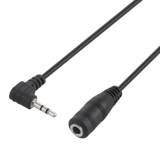 2.5mm Male Elbow to 3.5mm Female Audio Stereo Converter Adapter Cable, 2.5 Male to 3.5 Female(Black)