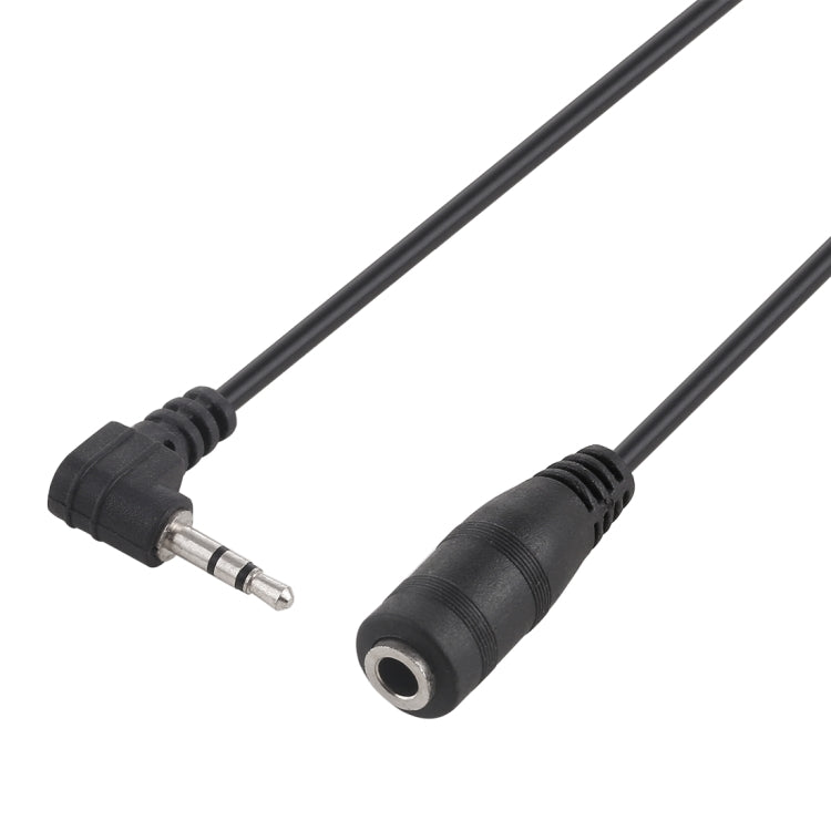 Cable adaptador de audio estéreo de 2,5 mm macho a 3,5 mm hembra (negro)