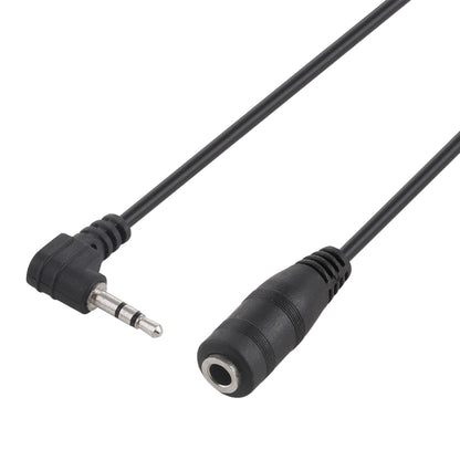 Cable adaptador de audio estéreo de 2,5 mm macho a 3,5 mm hembra (negro)