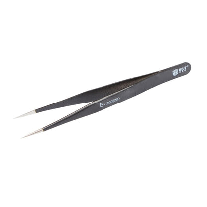 BEST BST-200ESD 202 Stainless Steel Anti-static Tip Tweezers, BST-200ESD