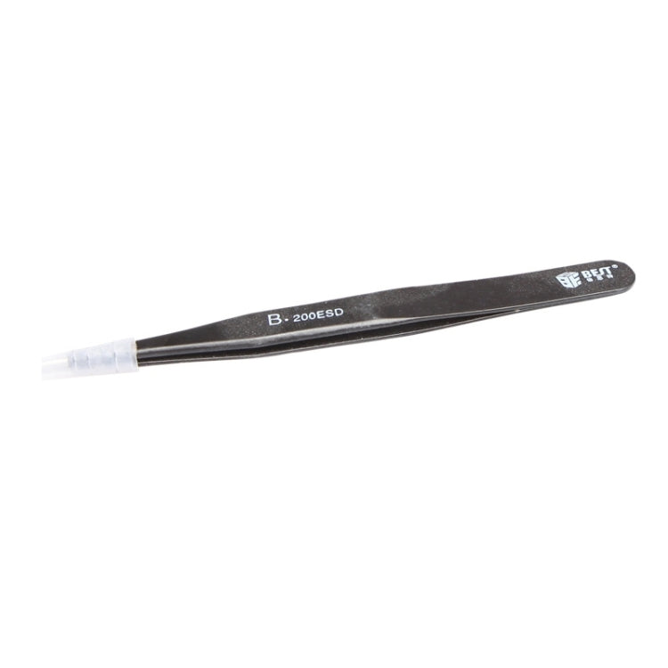 BEST BST-200ESD 202 Stainless Steel Anti-static Tip Tweezers, BST-200ESD