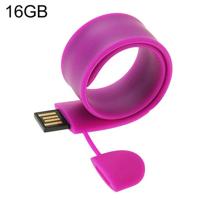 Silicone Bracelet USB Flash Disk with 16GB Memory, 16GB, 16GB (Orange), 16GB (Pink), 16GB (Purple)