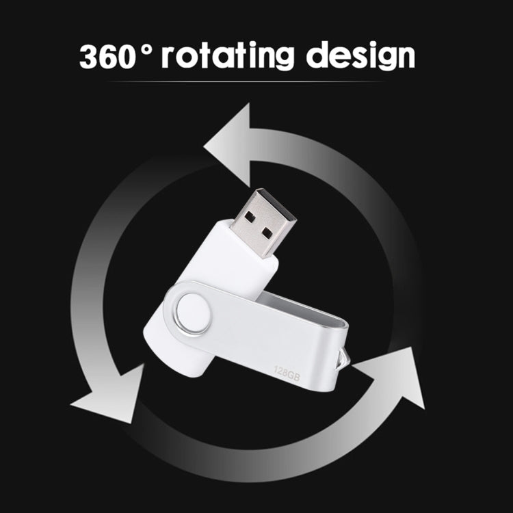 128GB Twister USB 2.0 Flash Disk, 128GB/White