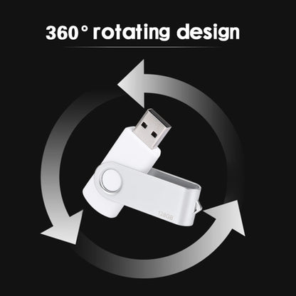 128GB Twister USB 2.0 Flash Disk, 128GB/White