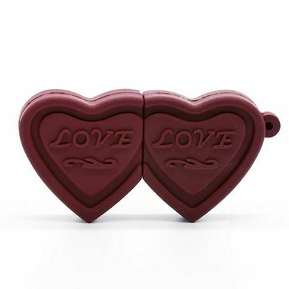Dual Hearts Style 4GB USB Flash Disk, 4GB, 16GB