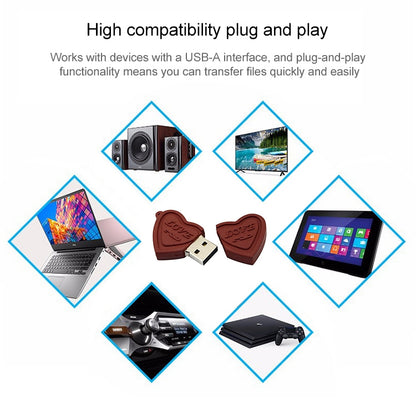 Dual Hearts Style 4GB USB Flash Disk, 4GB, 16GB