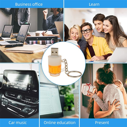 Beer Keychain Style USB Flash Disk with 16GB Memory, 16GB