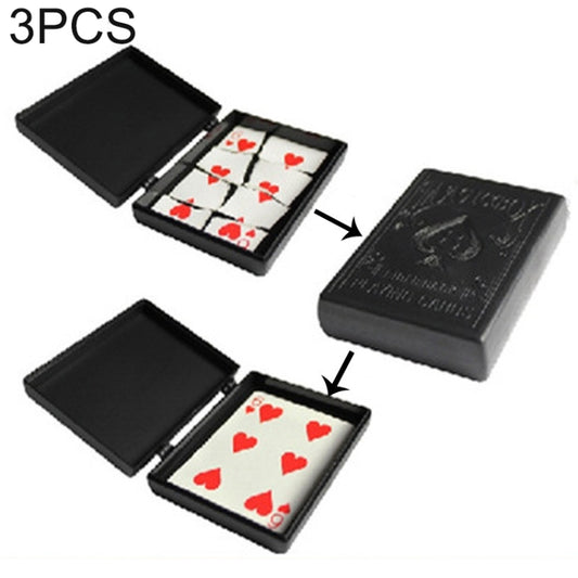 3 PCS Restore Box Broken Paper Card Case Close-up Magic Trick Toy(MG0290), Magic Trick Toy