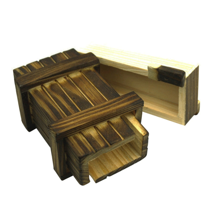 Magic Wooden Box with Secret Drawer, Size : S