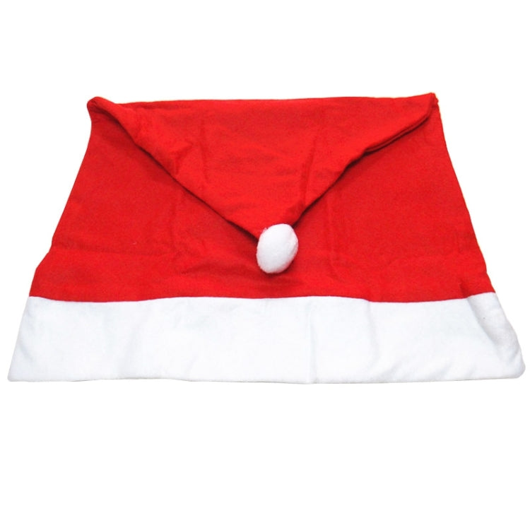 Red Hat Christmas Decoration Chair Cover, Size: 65cm x 50cm, Red Hat