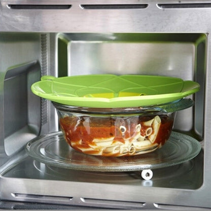 New Spill-Proof, Anti-Flutter and Heat-Resistant Silicone Pot Cover (Ramdom Color Delivery)