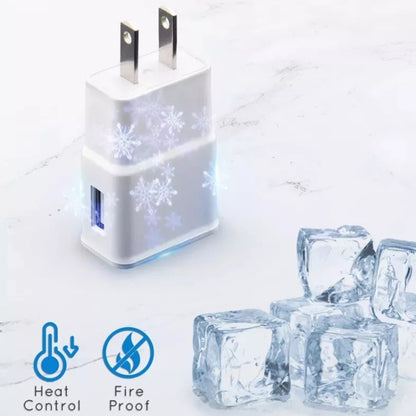 Charger Sync Cable + US Plug Travel Charger for iPad, iPhone, Galaxy, Huawei, Xiaomi, LG, HTC and Other Smart Phones, Rechargeable Devices, US Plug