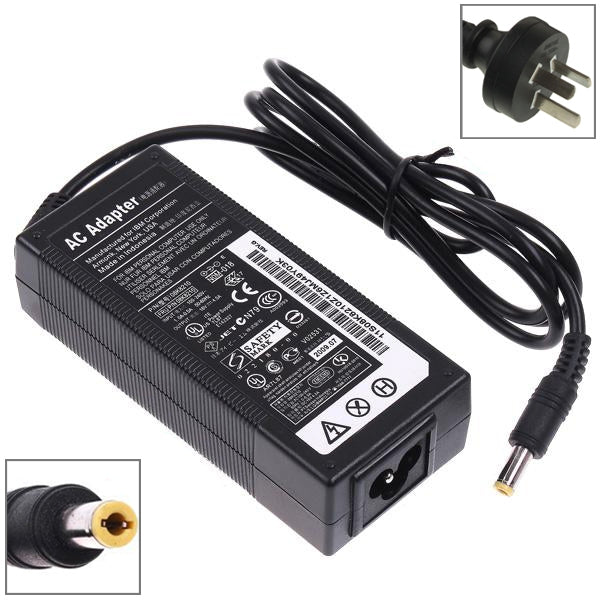 Adaptador CA com ficha europeia, 19V 4,74A 90W para portátil Lenovo, conectores de saída: 5,5 x 2,5 mm, fichas padrão europeia, australiana, americana e britânica.