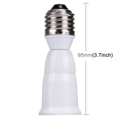 E27 to E27 Light Lamp Bulbs Extension Adapter Converter, Length: 95mm