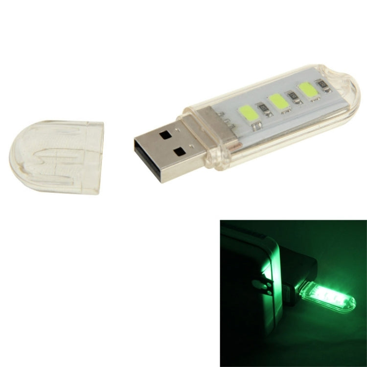 3 LED SMD 5630 1.5W USB Flash Disk Style USB Light Lamp, White Light, Green Light, Warm White Light