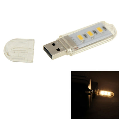 3 LED SMD 5630 1.5W USB Flash Disk Style USB Light Lamp, White Light, Green Light, Warm White Light