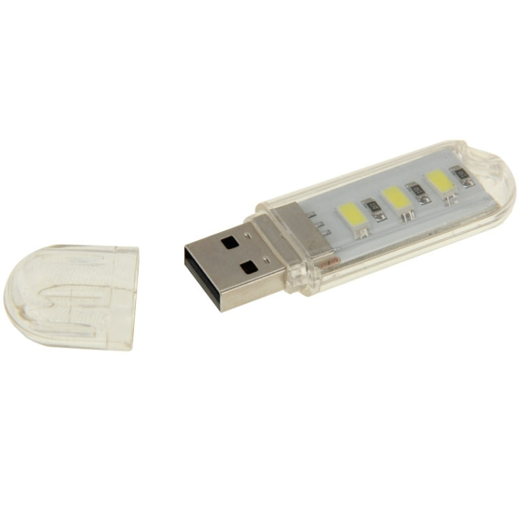 3 LED SMD 5630 1.5W USB Flash Disk Style USB Light Lamp, White Light, Green Light, Warm White Light