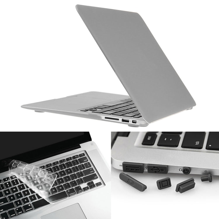 ENKAY para Macbook Air de 11,6 polegadas (versão americana) / A1370 / A1465 Hat-Prince Capa protetora rígida fosca 3 em 1 de plástico com protetor de teclado e tampa de proteção contra poeira para portas