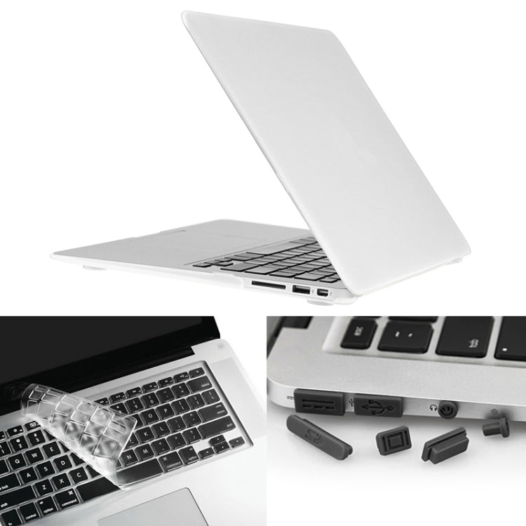 ENKAY para Macbook Air de 11,6 polegadas (versão americana) / A1370 / A1465 Hat-Prince Capa protetora rígida fosca 3 em 1 de plástico com protetor de teclado e tampa de proteção contra poeira para portas