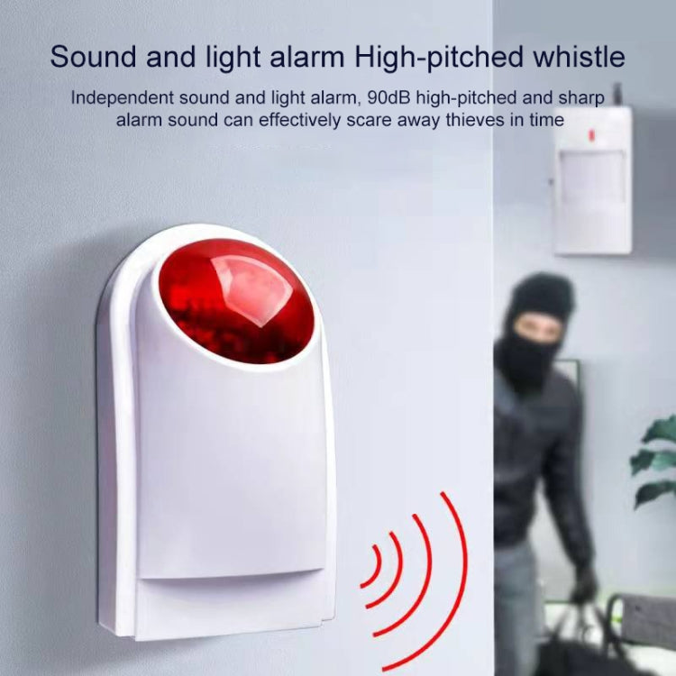 Sirena exterior con linterna roja, se puede utilizar 1,2 A 12 V como batería de respaldo, PA-100, PA-100 Rojo