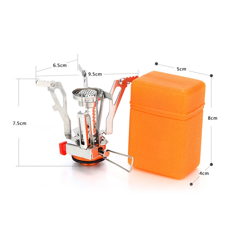 Estufa de gas portátil ultra mini de acero inoxidable para exteriores, mini estufa de acero inoxidable