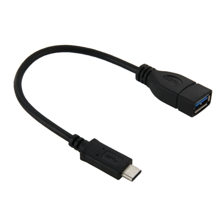 Cabo adaptador USB-C / Tipo-C 3.1 macho para USB 3.0 fêmea de 22 cm