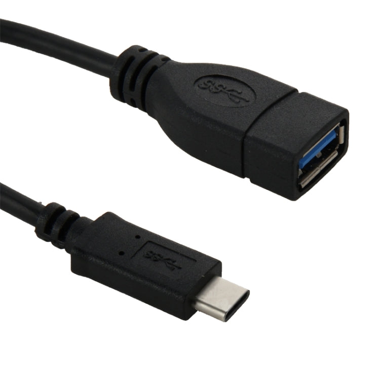 Cabo adaptador USB-C / Tipo-C 3.1 macho para USB 3.0 fêmea de 22 cm