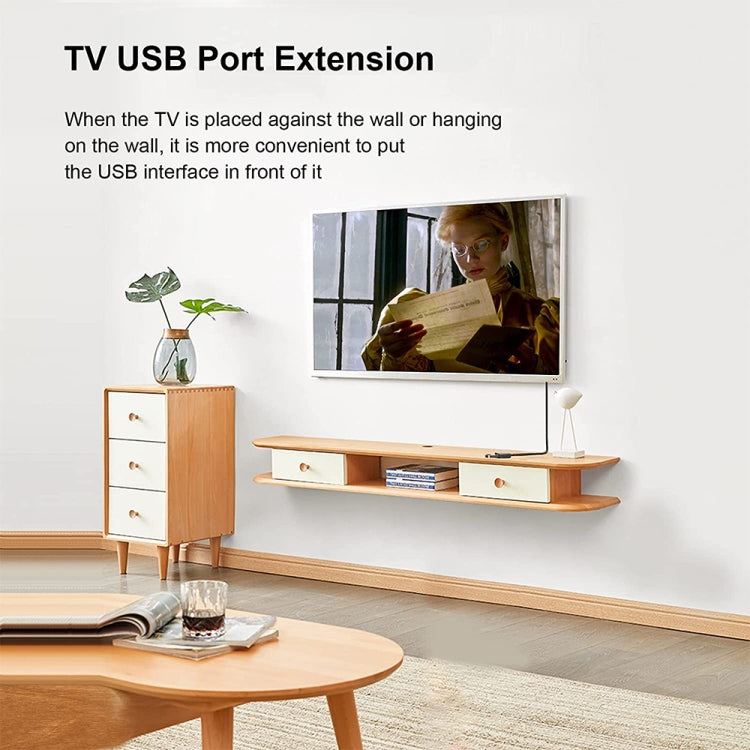 Cabo adaptador USB-C / Tipo-C 3.1 macho para USB 3.0 fêmea de 22 cm