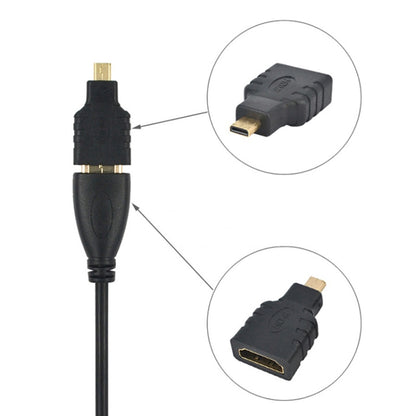 Micro HDMI Male to HDMI Female Adapter (Gold Plated), Micro HDMI Male to HDMI Female