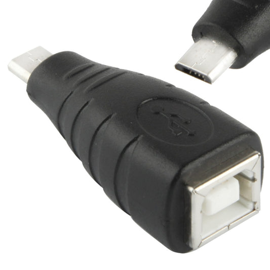 Adaptador Micro USB Macho para USB BF, USB B Fêmea