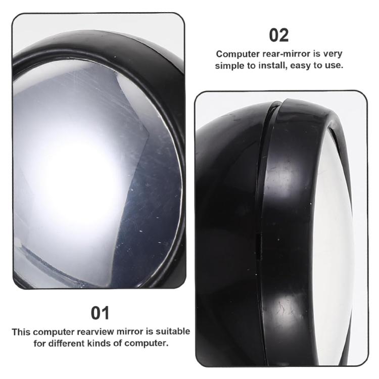 Computer Rearview Convex Glasses Rear View Mirror (Random Color Delivery), Random Color Delivery
