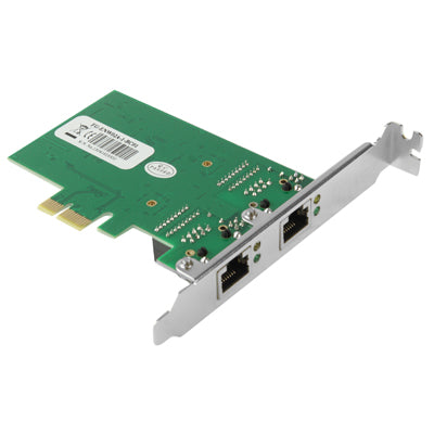 PCI-Express Dual Gigabit Ethernet Controller Card Adapter 2 Port RJ45 10/100/1000 BASE-T (IO-PCE8111-2GLAN), 2 Ports RJ45