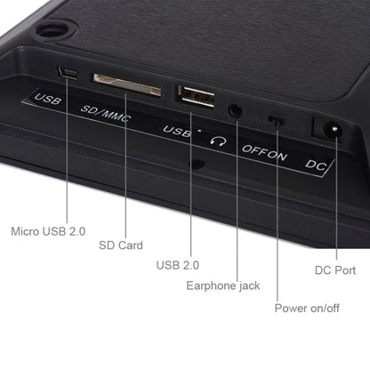 12.0 Inch LED Display Multi-media Digital Photo Frame with Holder / Music & Movie Player / Remote Control Function, Support USB / SD, Built in Stereo Speaker, 12.0 Inch