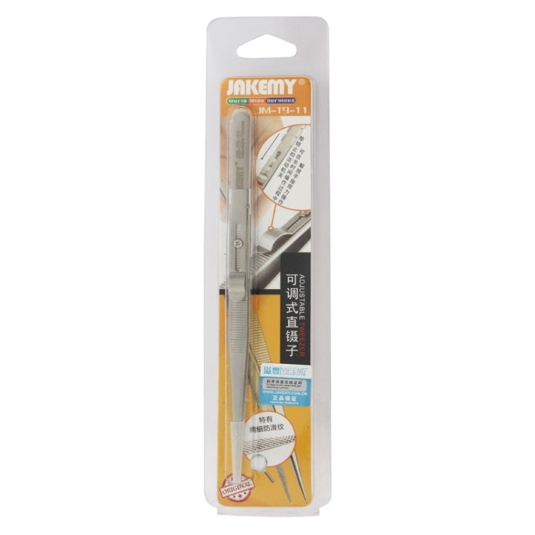 JAKEMY JM-T9-11 Adjustable Straight Tweezers, JM-T9-11