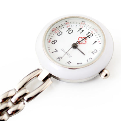 Portable Alloy Nurse Round Quartz Wristwatch Watch with Pin, Triangle Style